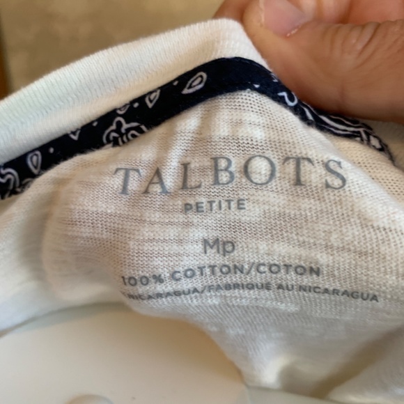 Talbots long sleeve tee with bandana bow at beck. Tee haw! - Picture 3 of 4